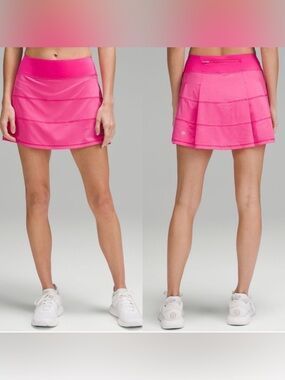 Lululemon Pace Revival Skirt Skort 6 Hot Pink built in shorts Tennis Golf 12”